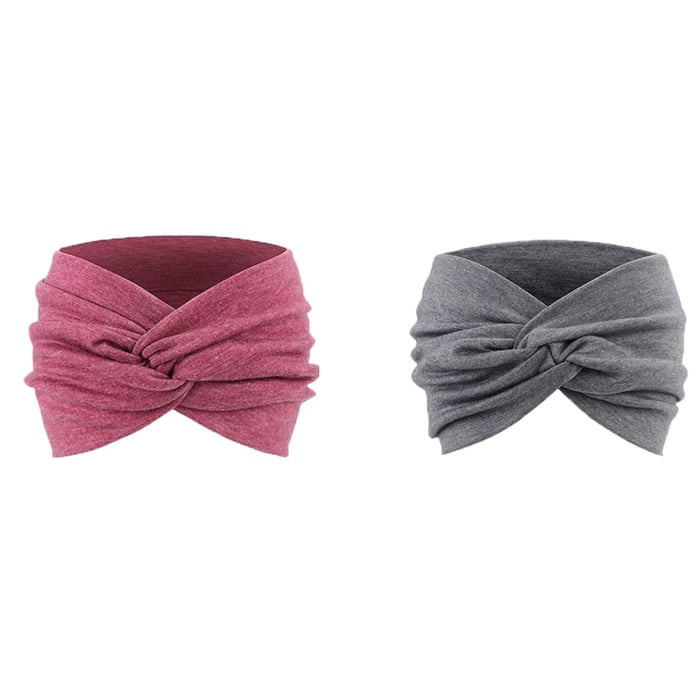 Boho Style & Paisley Print Hair Band Wide Elastic Hair Band【2PC】